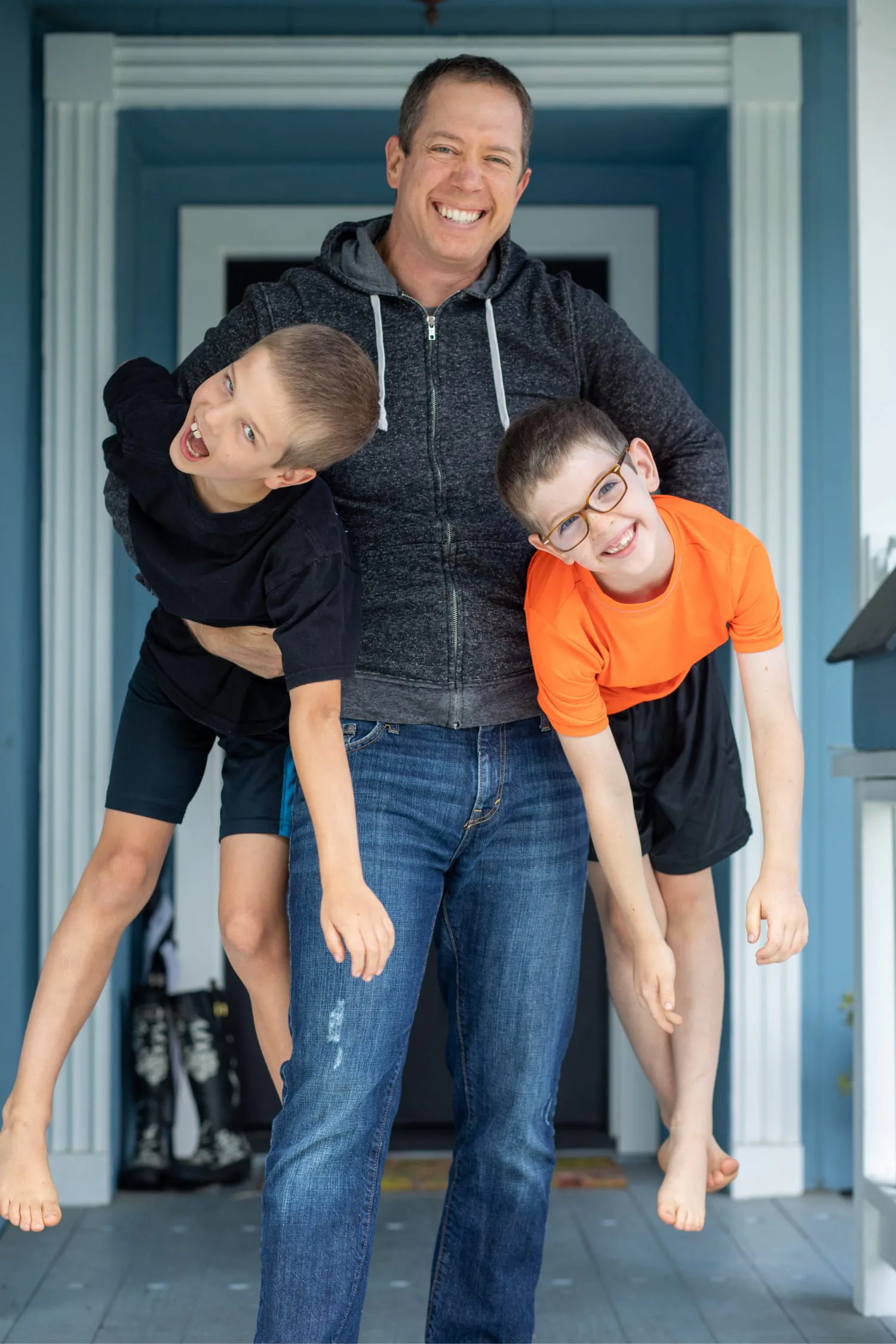 John Fox with kids