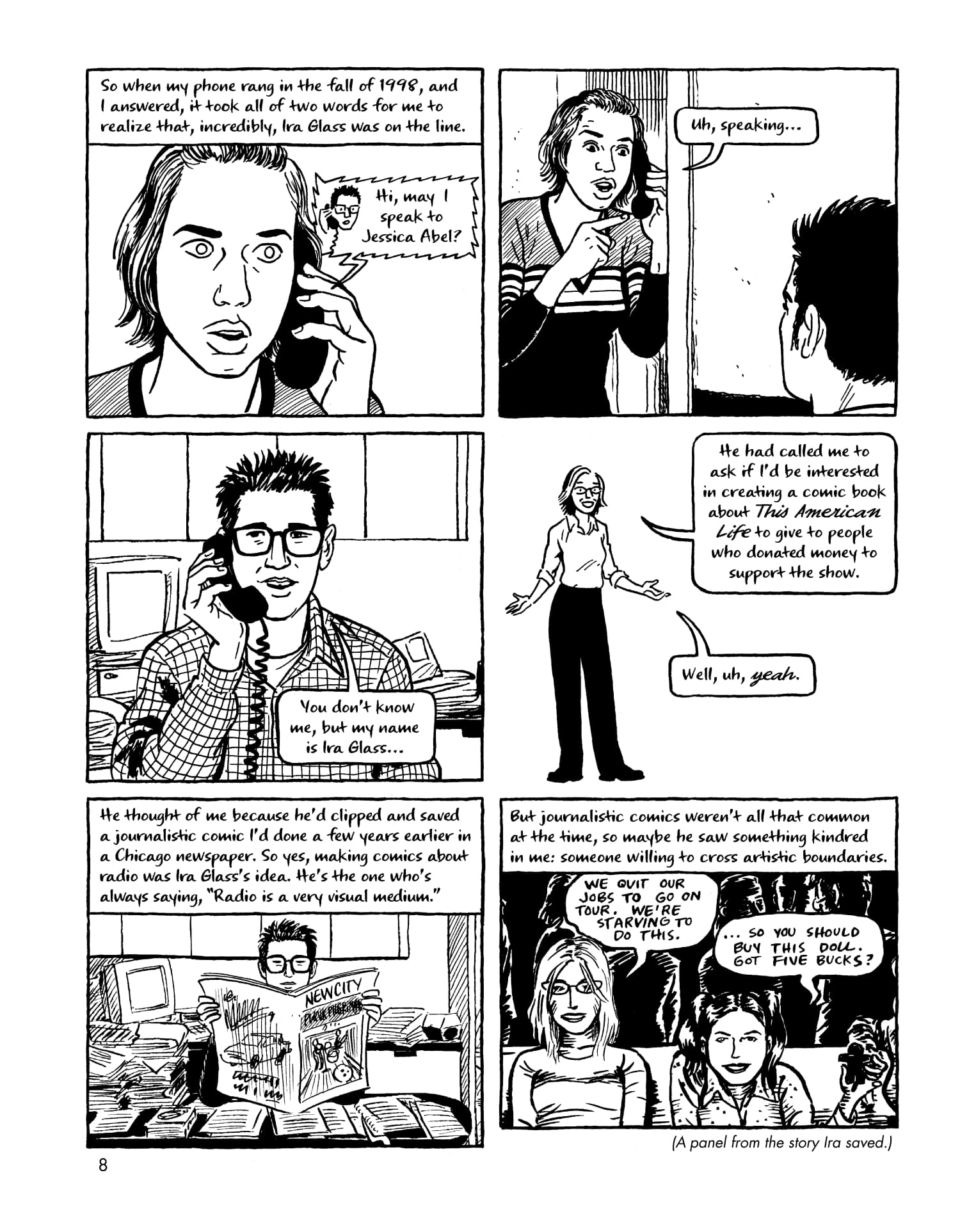 Creator comic Abel-ootw call from Ira 2 Jessica Abel