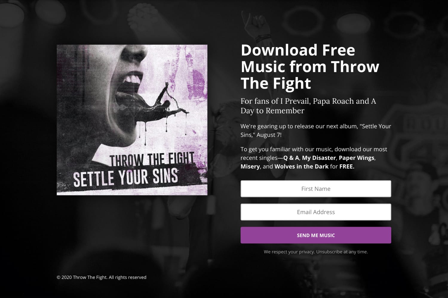 iaac-ryan-baustert-bands-landing-page-album-download-screenshot