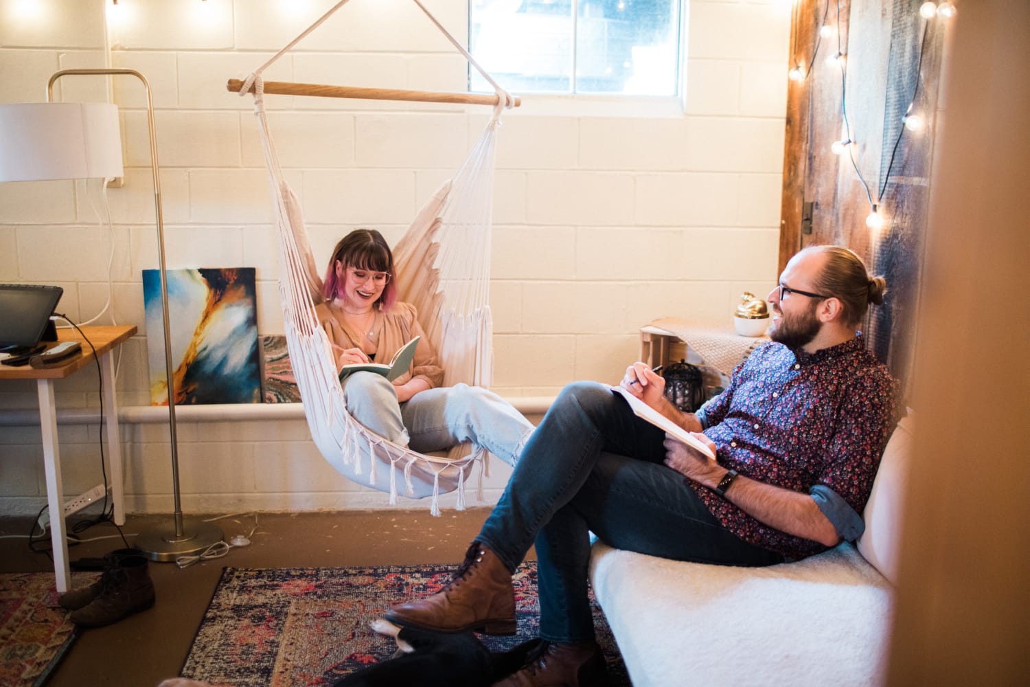 iaac-shelby-abrahamsen-and-husband-in-workspace