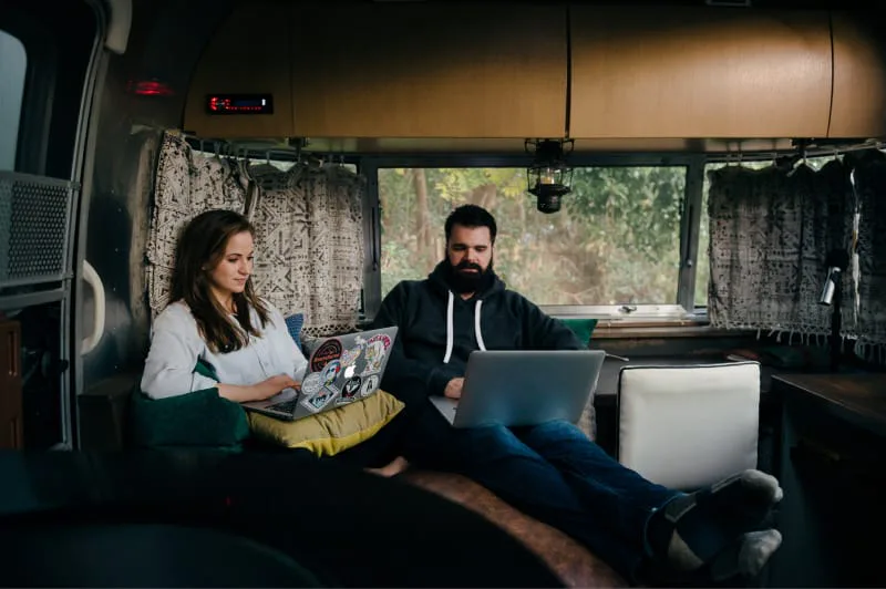 iaac-nick-true-and-hannah-working-in-airstream