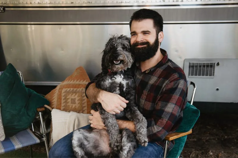 iaac-nick-true-with-dog-in-front-of-airstream
