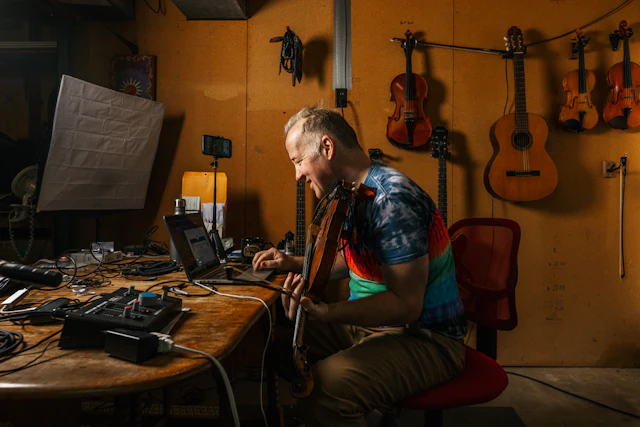 How a world-class jazz violinist went from Lincoln Center to building a business at home