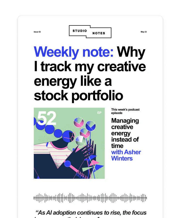 A Kit weekly newsletter email with engaging content and subscriber updates.