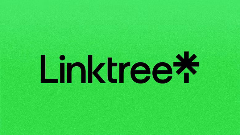 Linktree logo on a green background