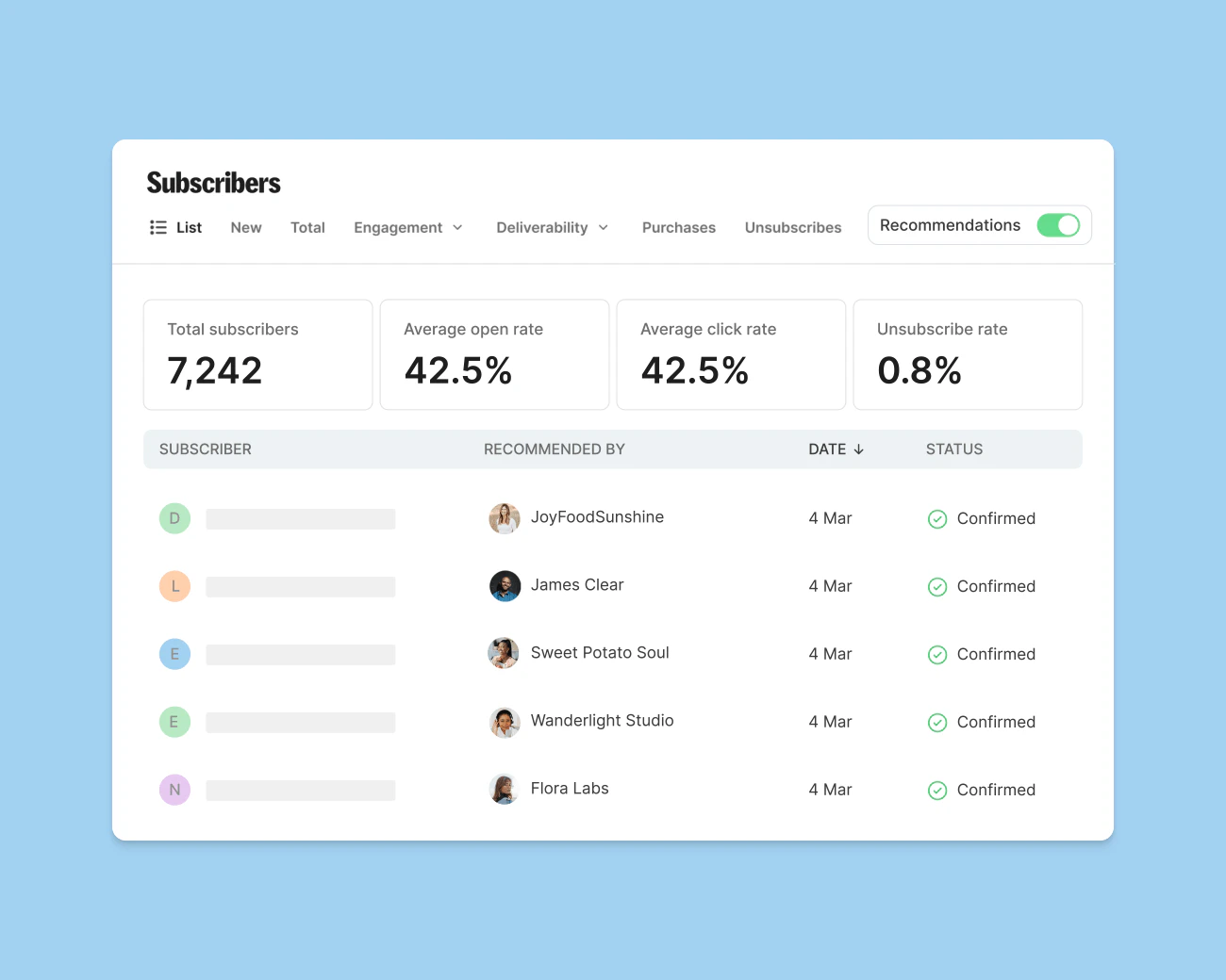 Grow feature screenshot