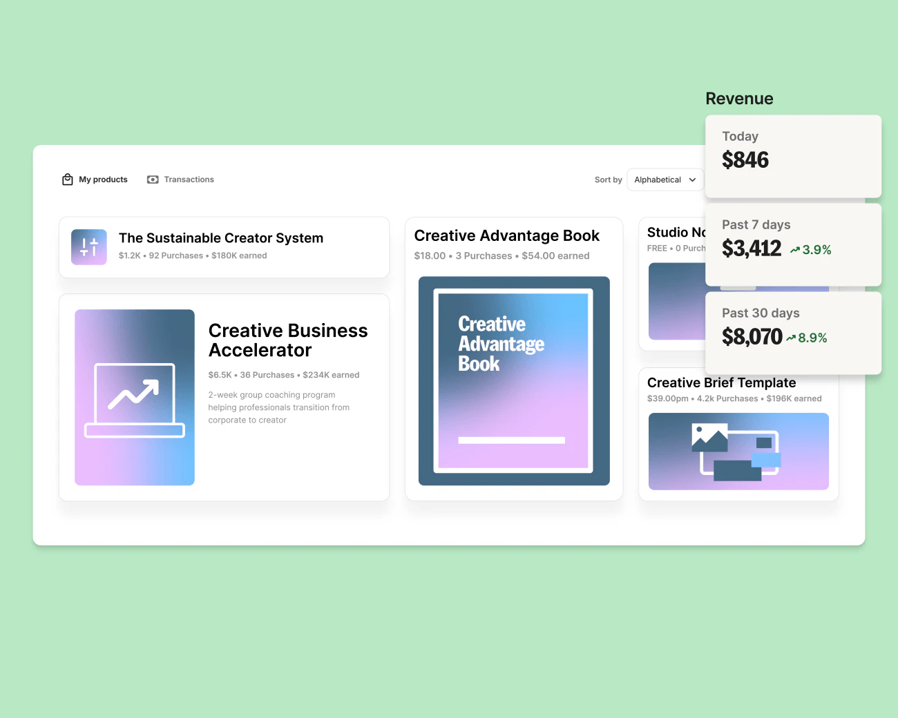 Earn feature screenshot