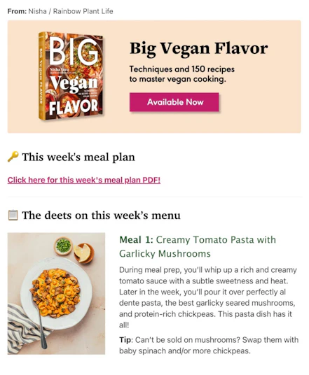 Nisha’s paid newsletter