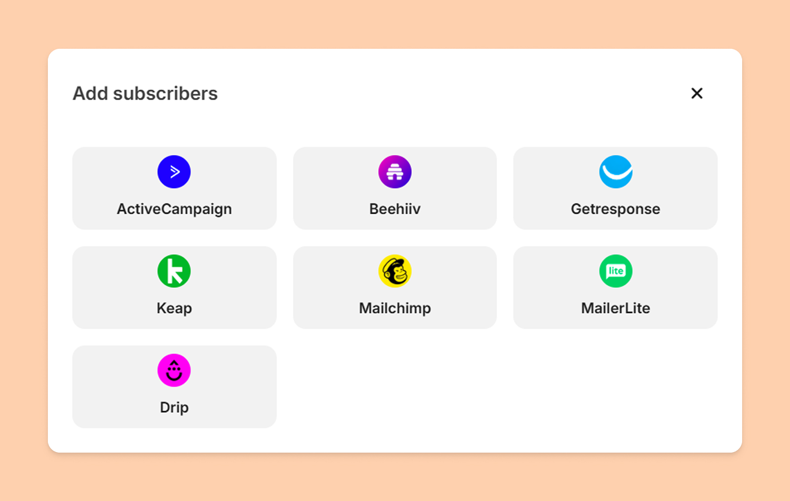 Migrating subscribers to Kit
