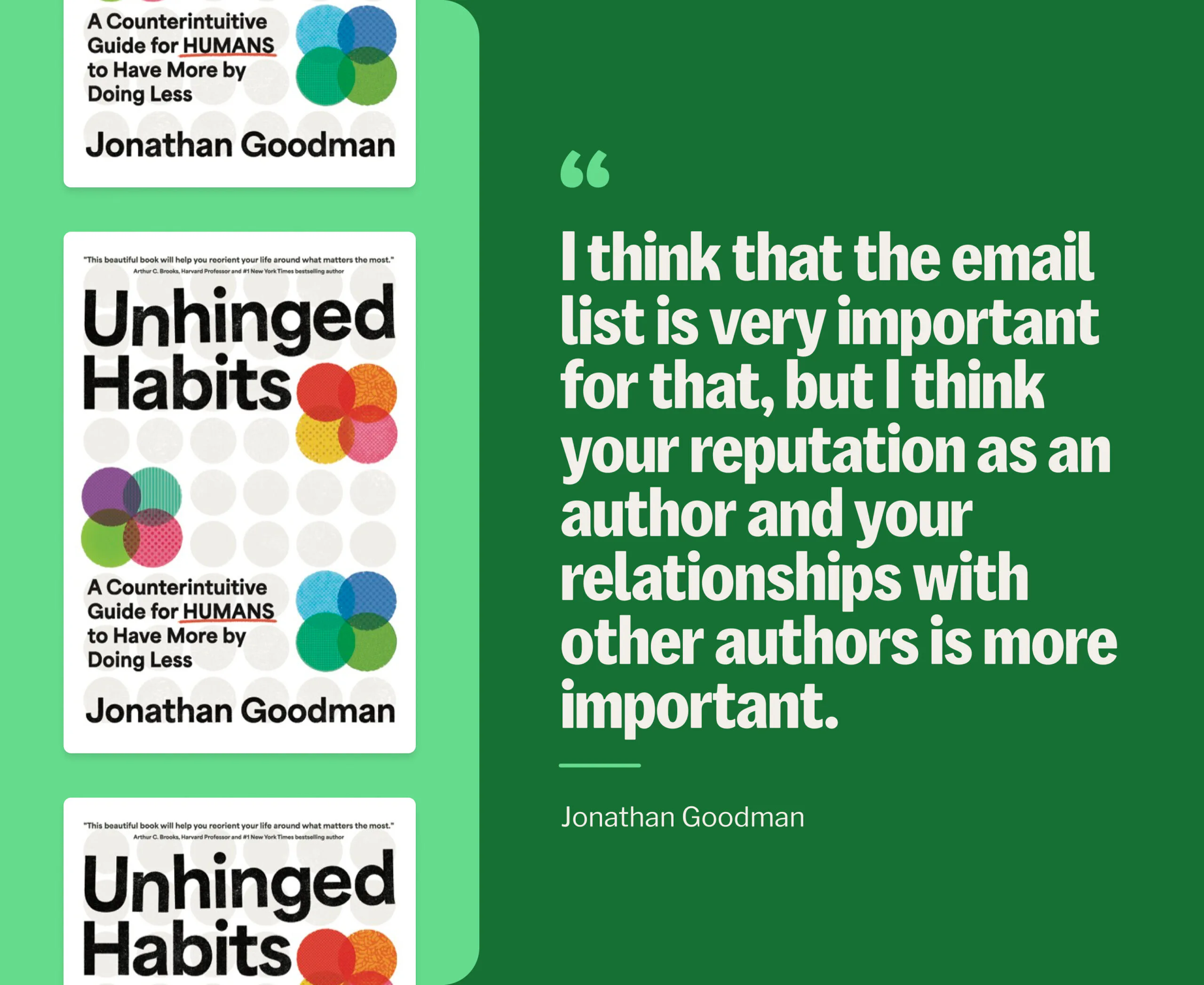 Unhinged Habits book by Jonathan Goodman
