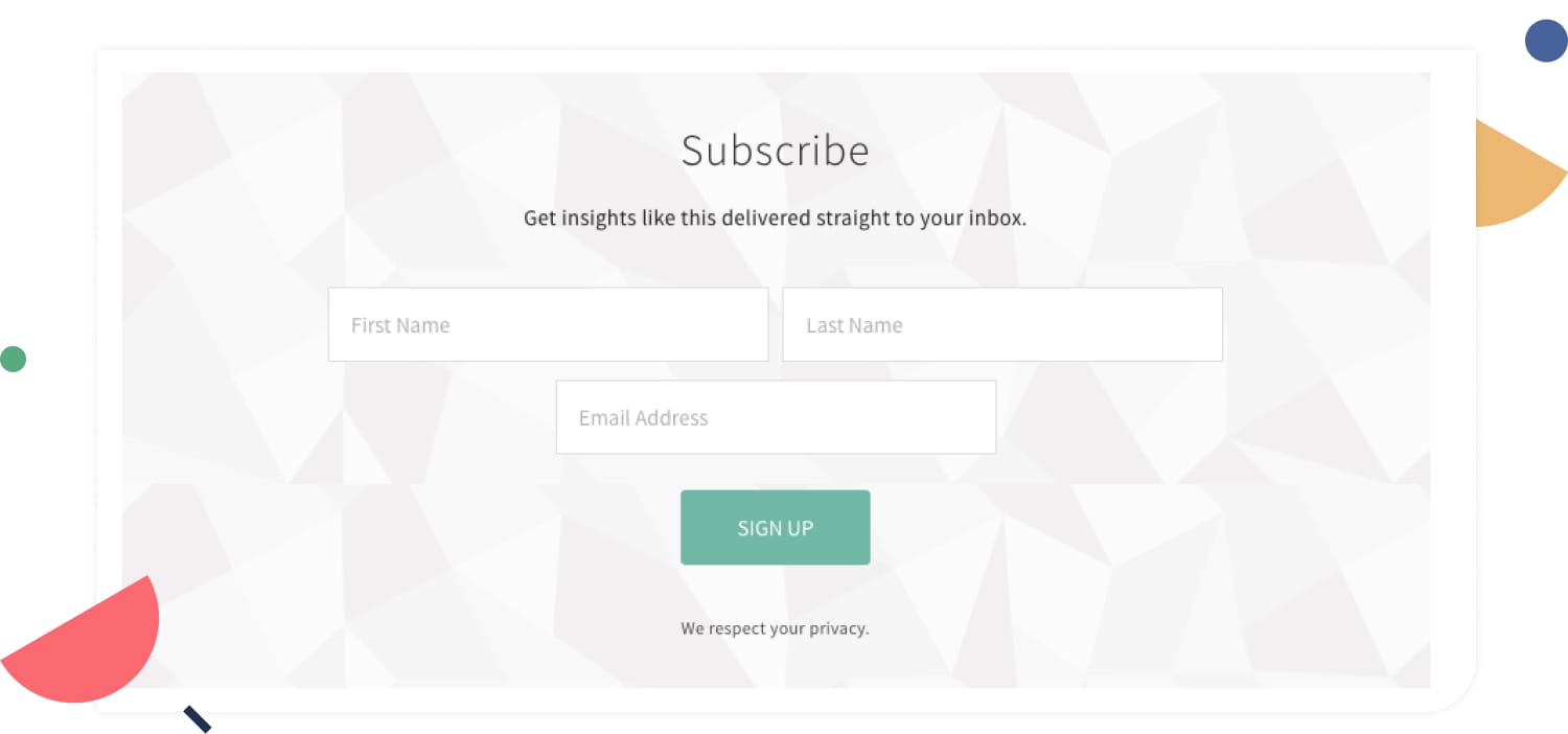 The opt-in form I use on all my blog posts.