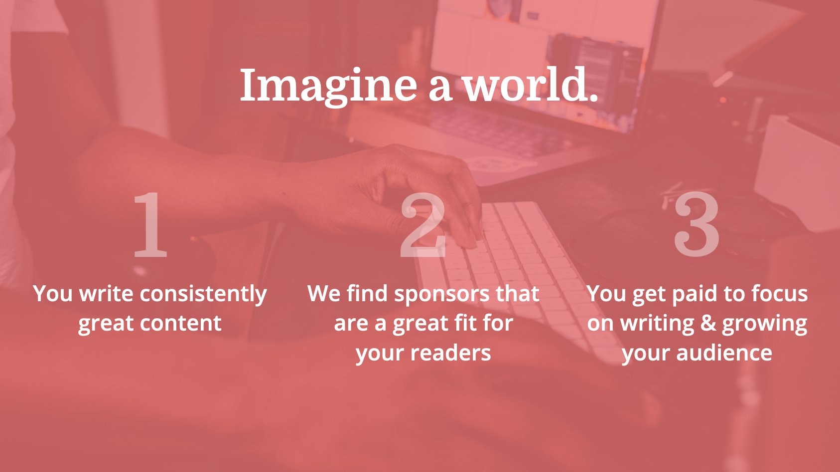 the 3 steps of how the Kit Sponsor Network works