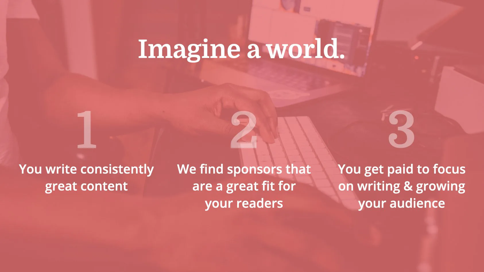 the 3 steps of how the Kit Sponsor Network works