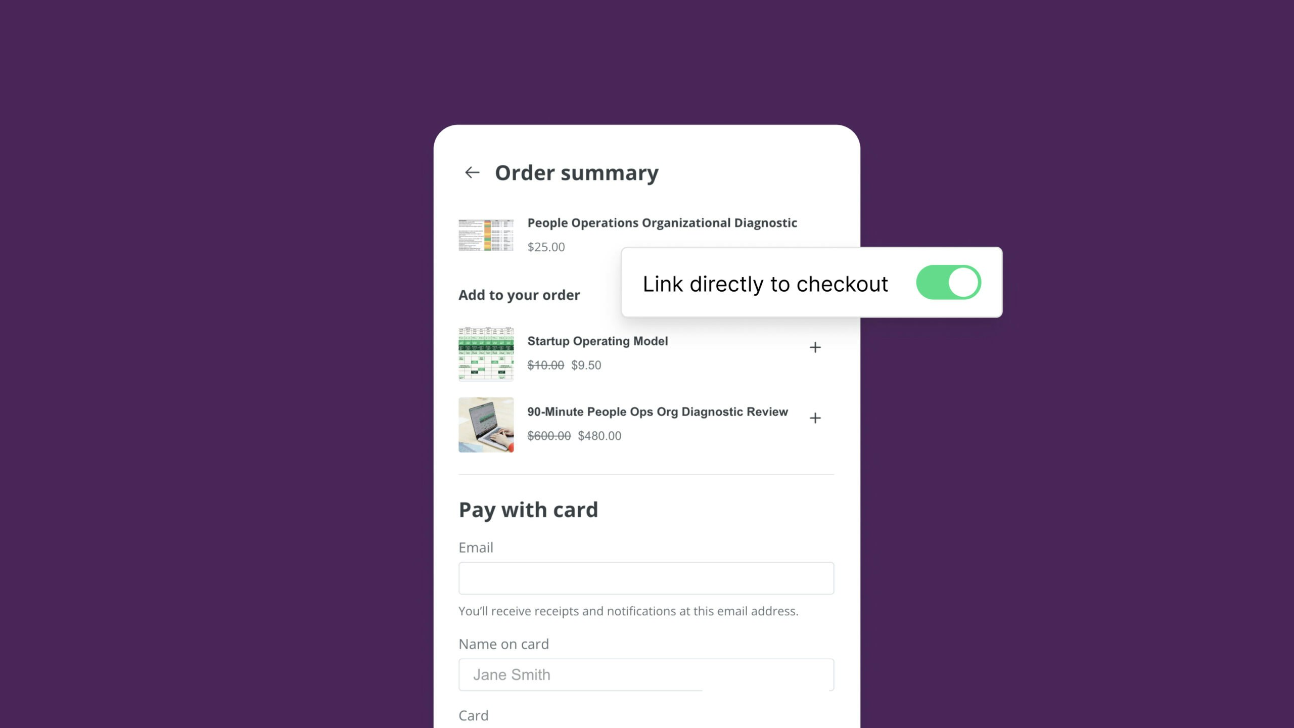 Send buyers directly to checkout in Kit