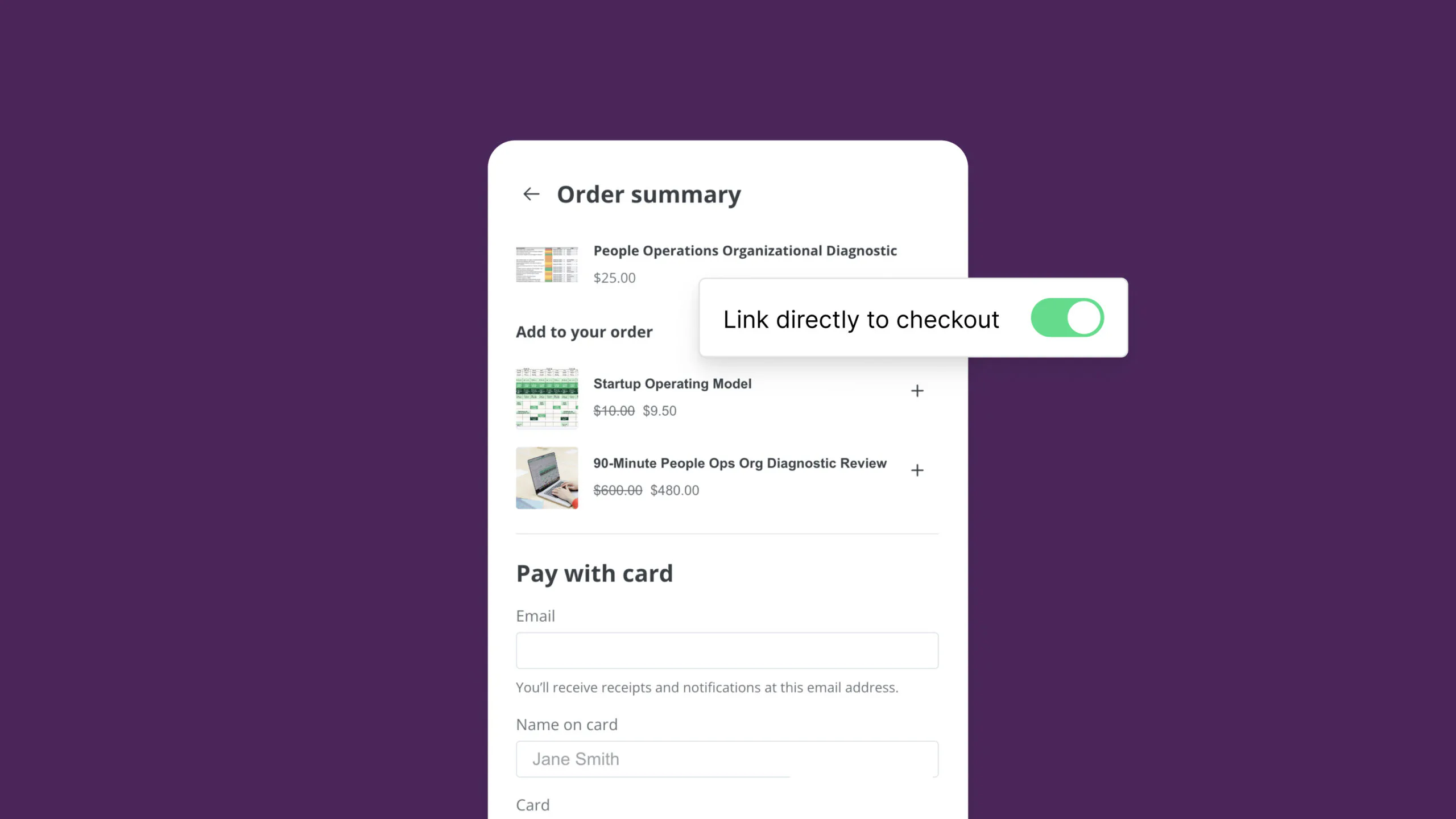 Send buyers directly to checkout in Kit