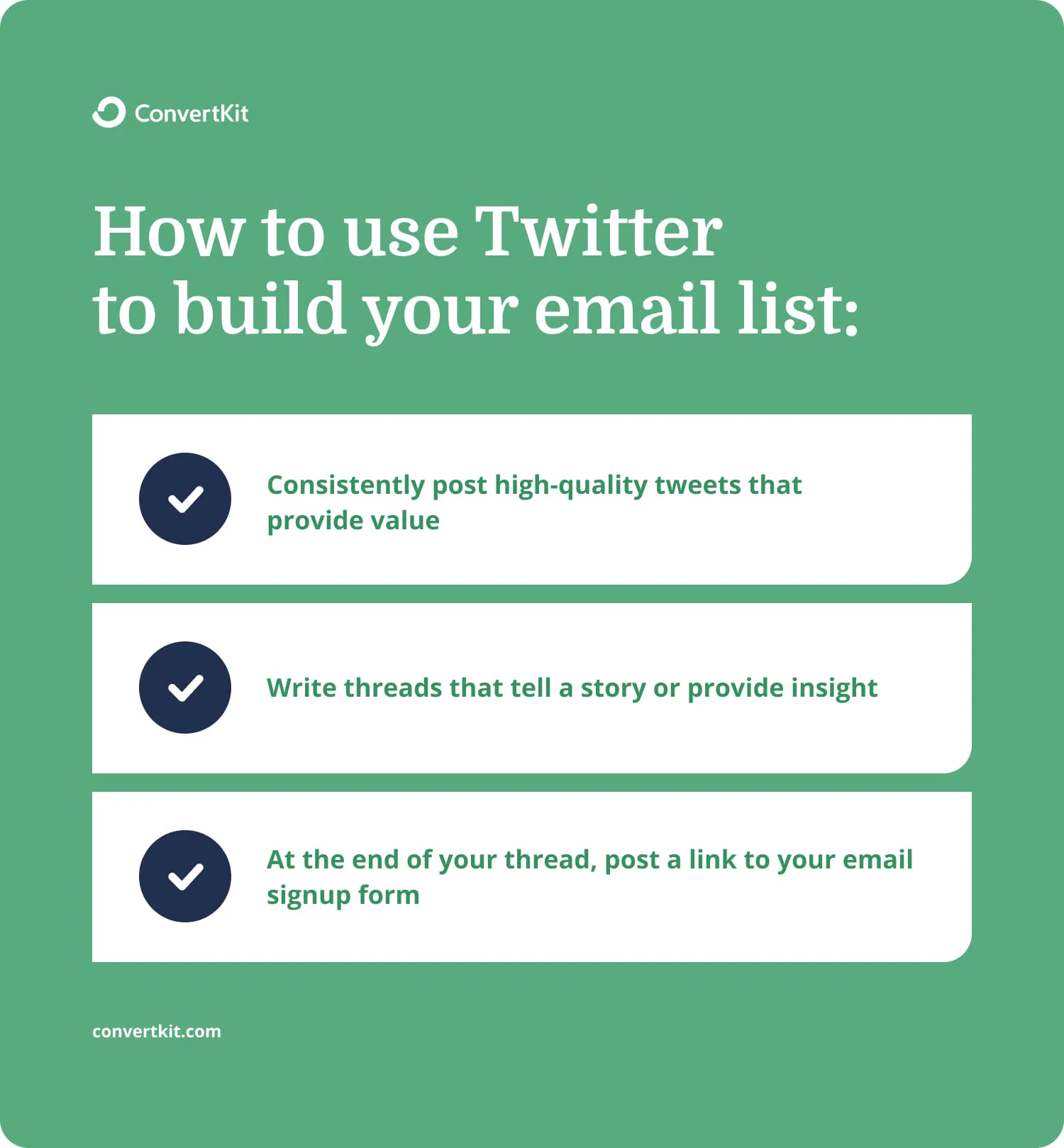 Twitter build email list
