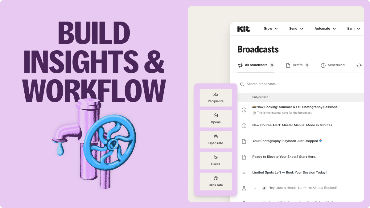 cog and wheel and data screenshot in Kit