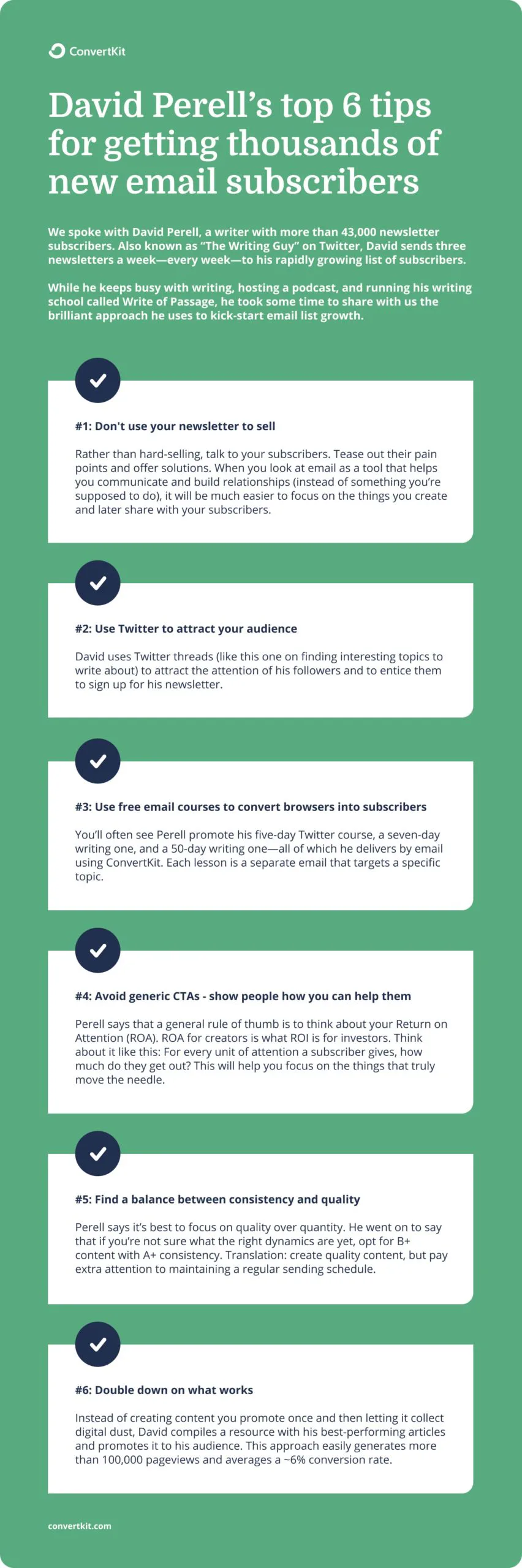 David Perell's top 6 tips for getting thousands of email subscribers