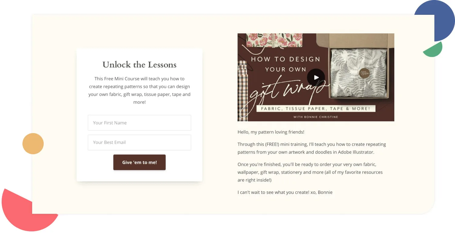 Bonnie Christine gift wrap