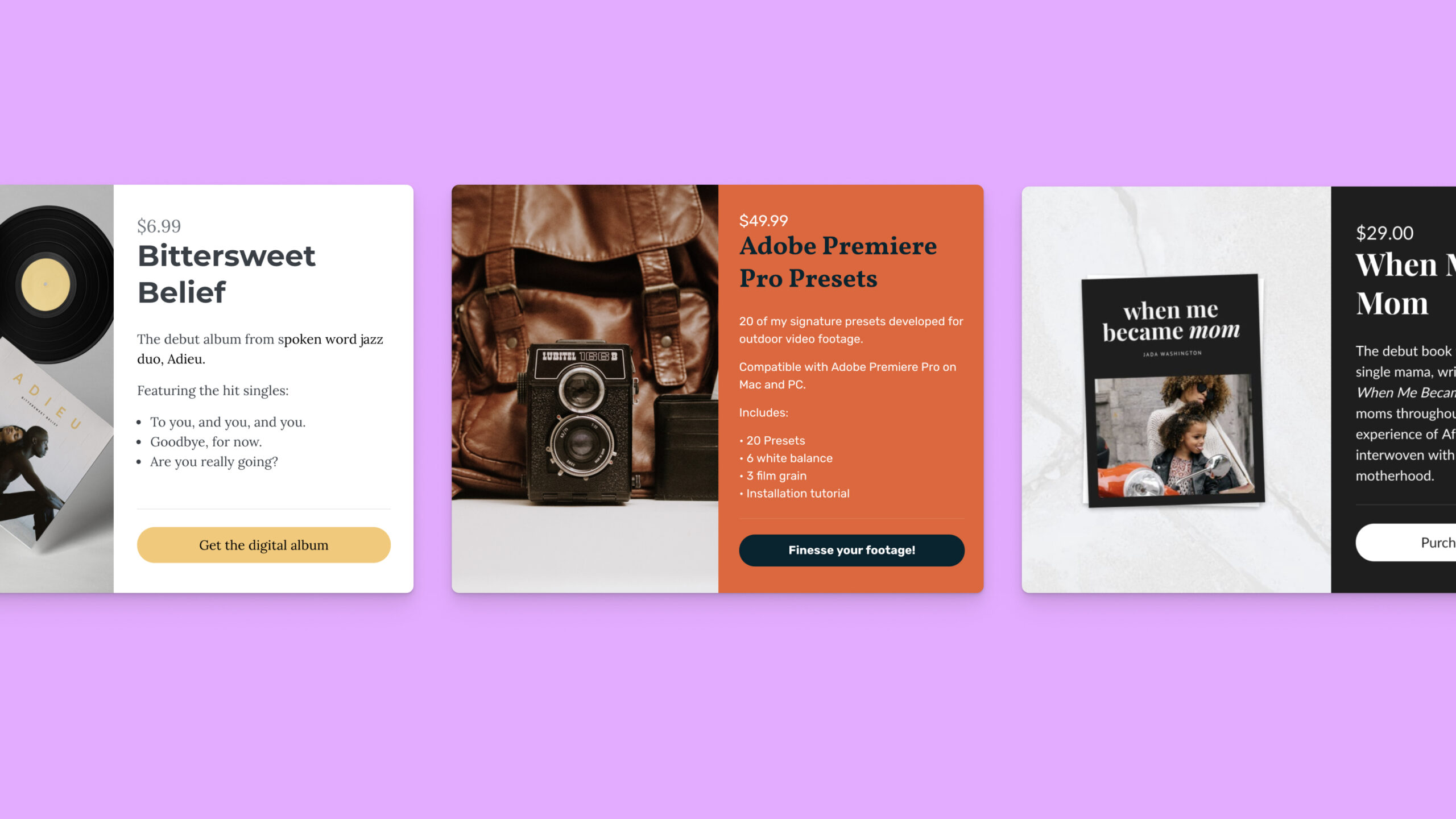 Digital downloads to sell on Kit