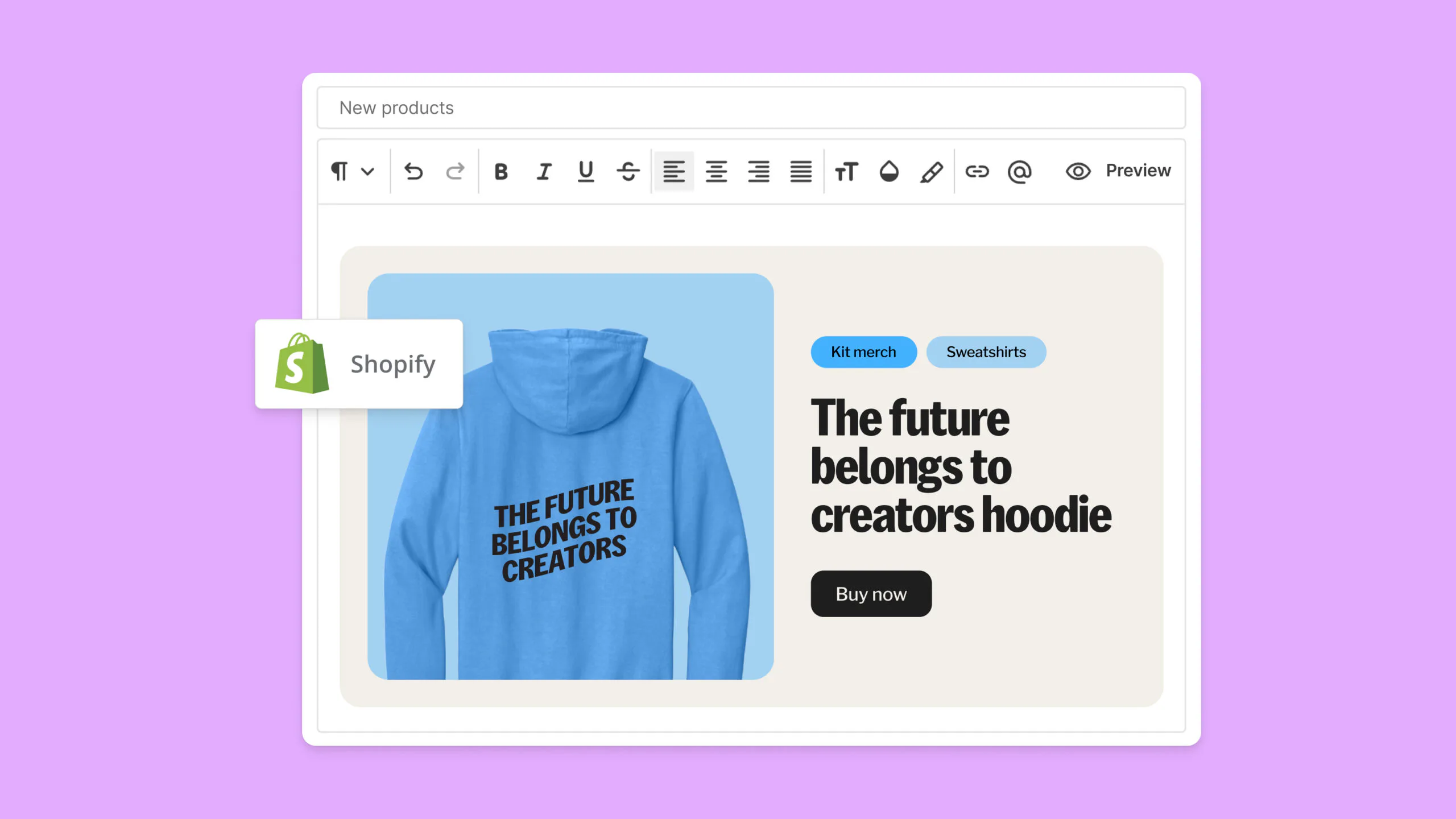 Selling physical goods with Kit