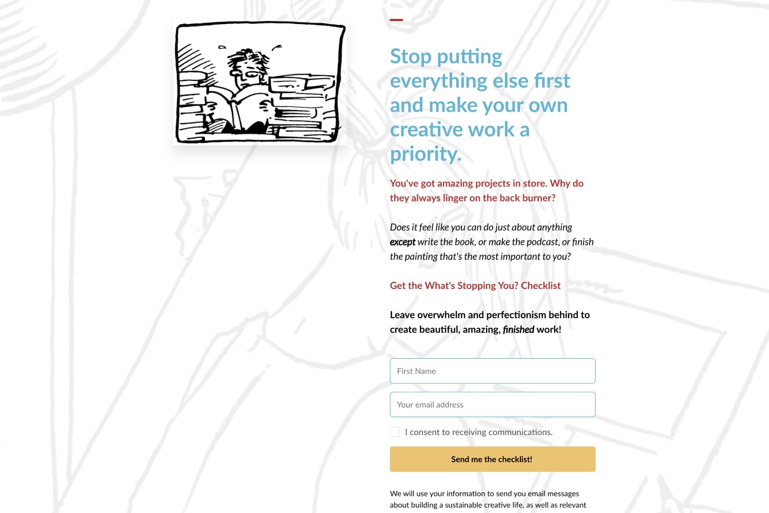 Jessica landing page