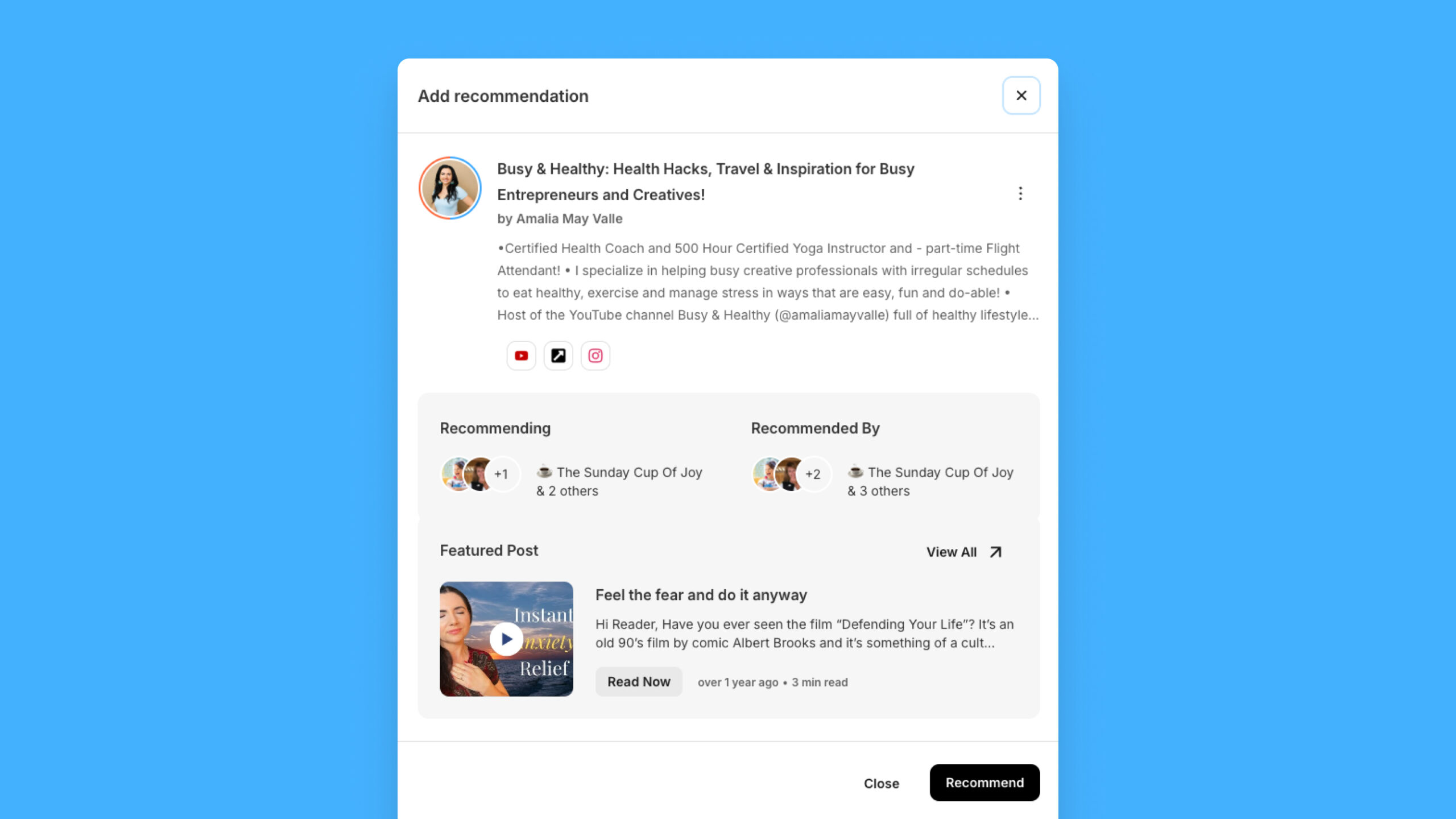Richer Profiles: Social links and quick bios so you can judge content fit at a glance, not after a lengthy back-and-forth.