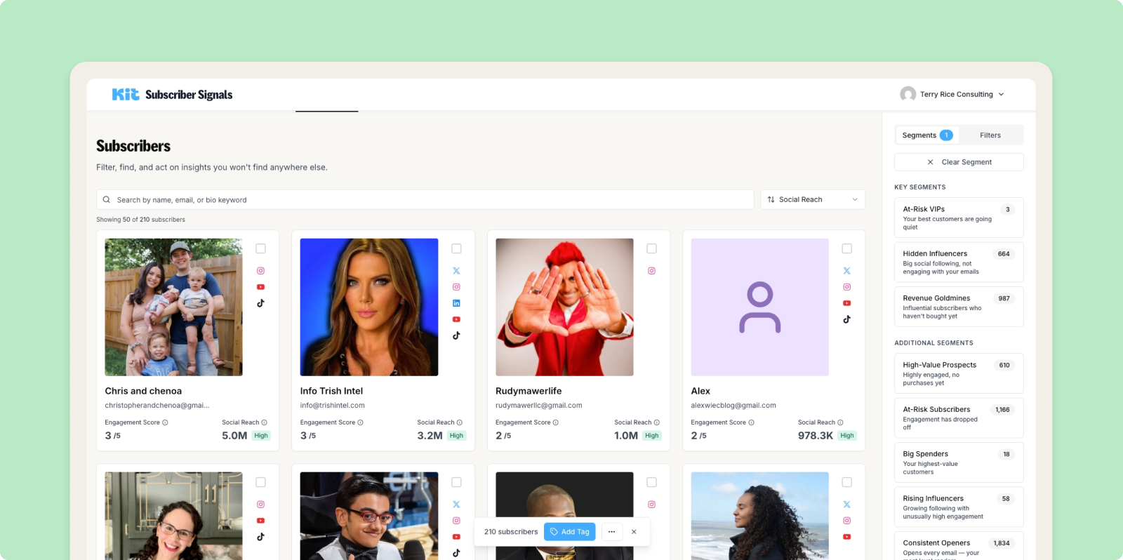 Terry Rice's Subscriber Signals homepage