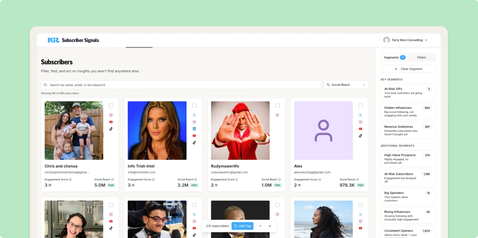 Terry Rice's Subscriber Signals homepage