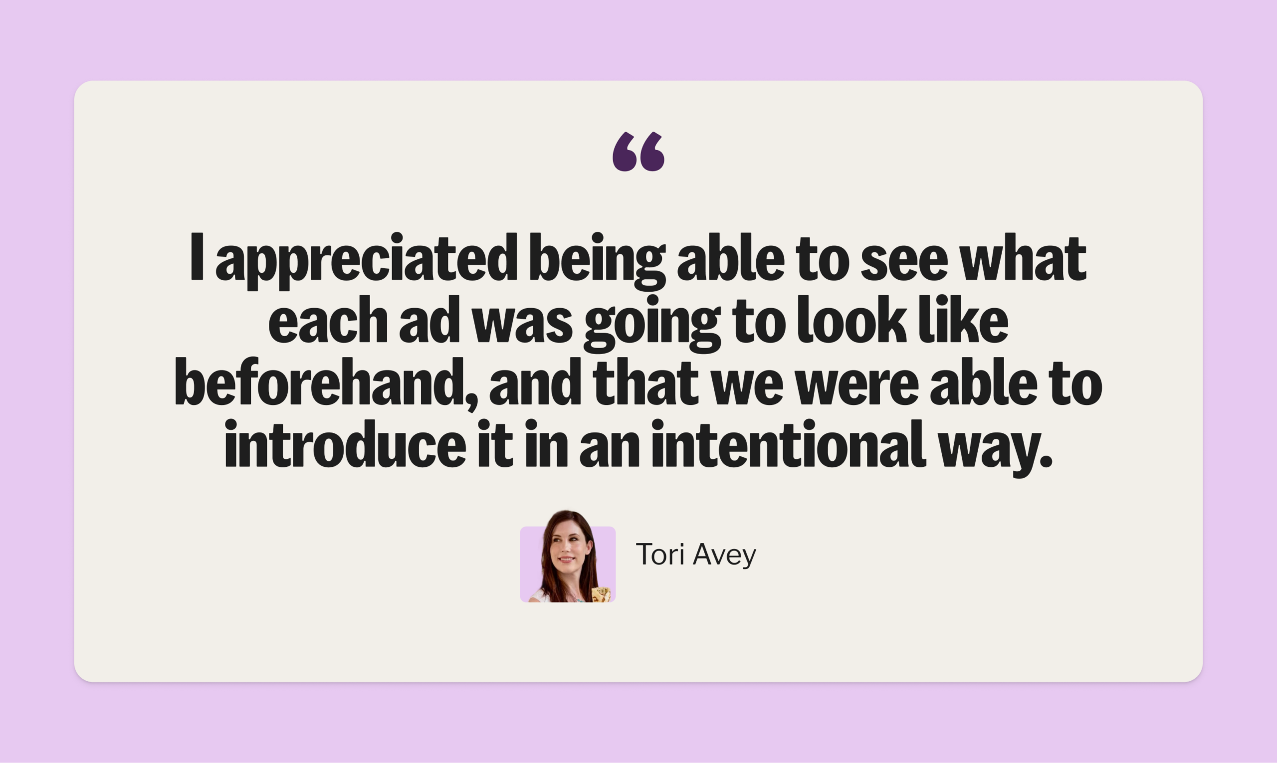 Tori Avey quote