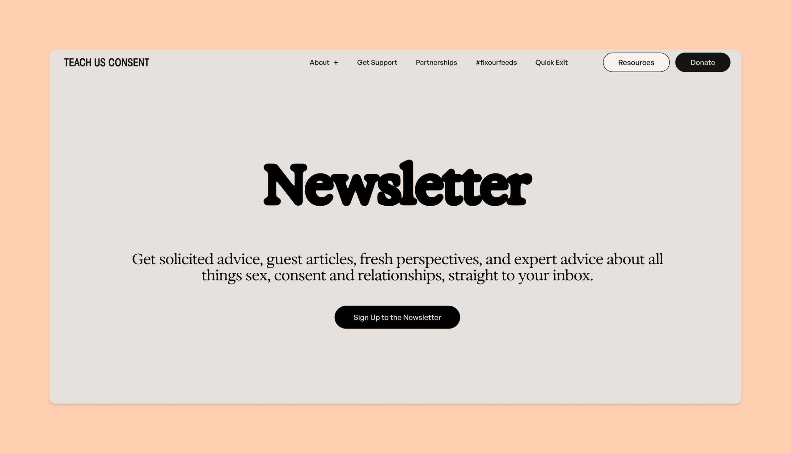 Teach Us Consent Newsletter