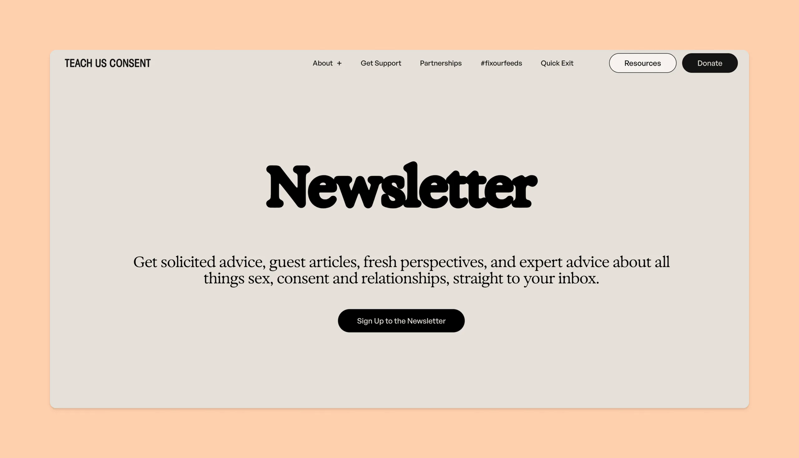 Teach Us Consent Newsletter