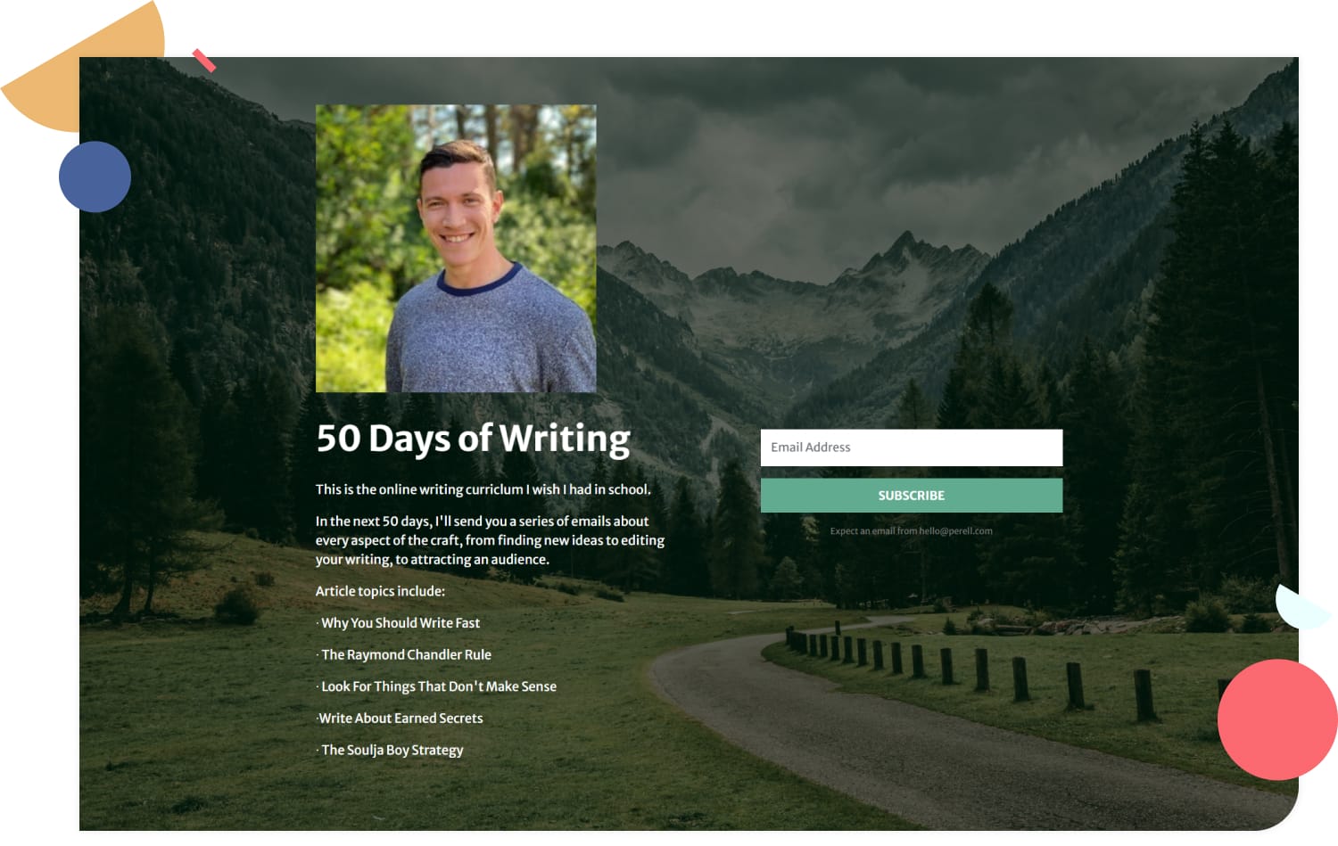 Writer David Perell shares his tactical advice on how to grow your email list well into the thousands.