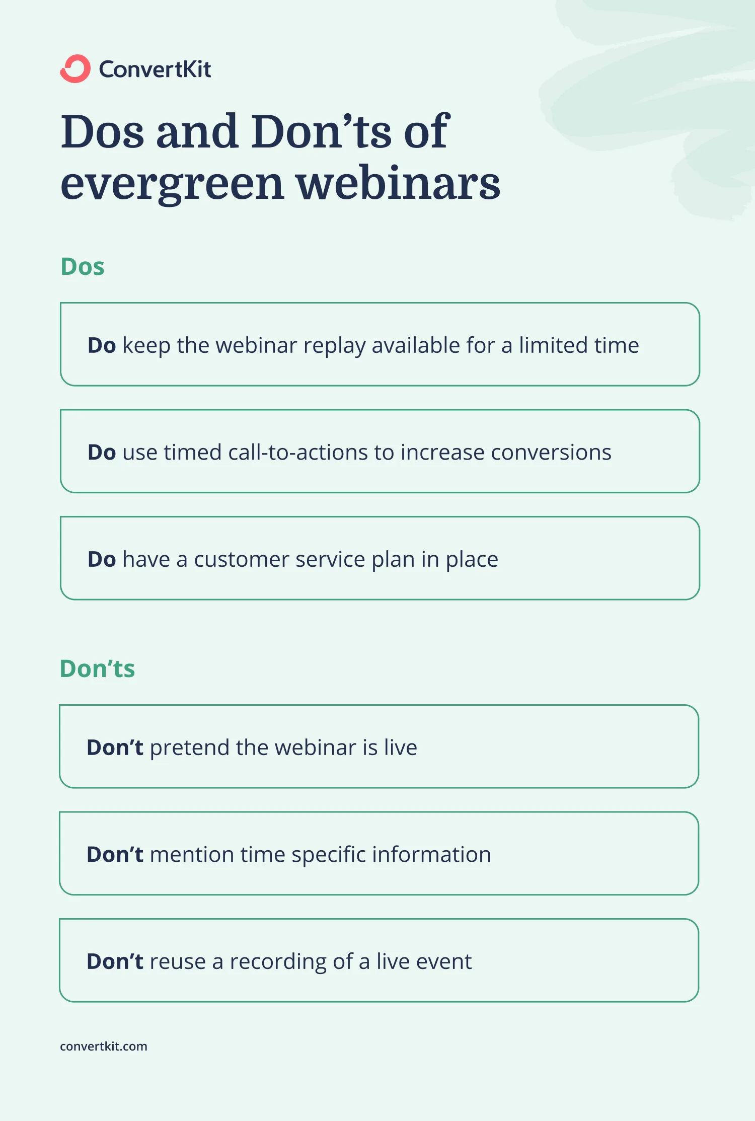 The dos and don'ts of evergreen webinars