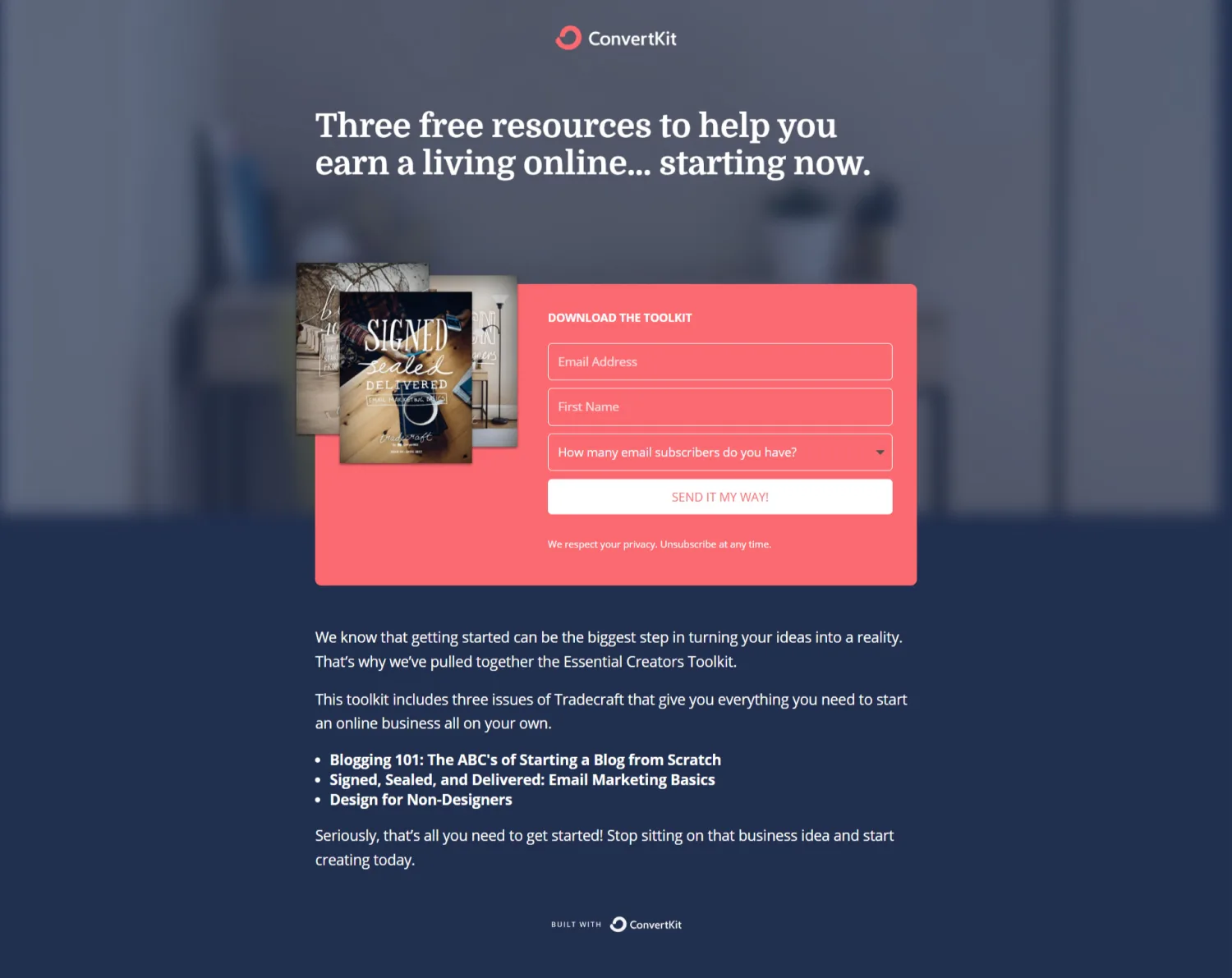 We recreated this landing page example to find the best landing page builder