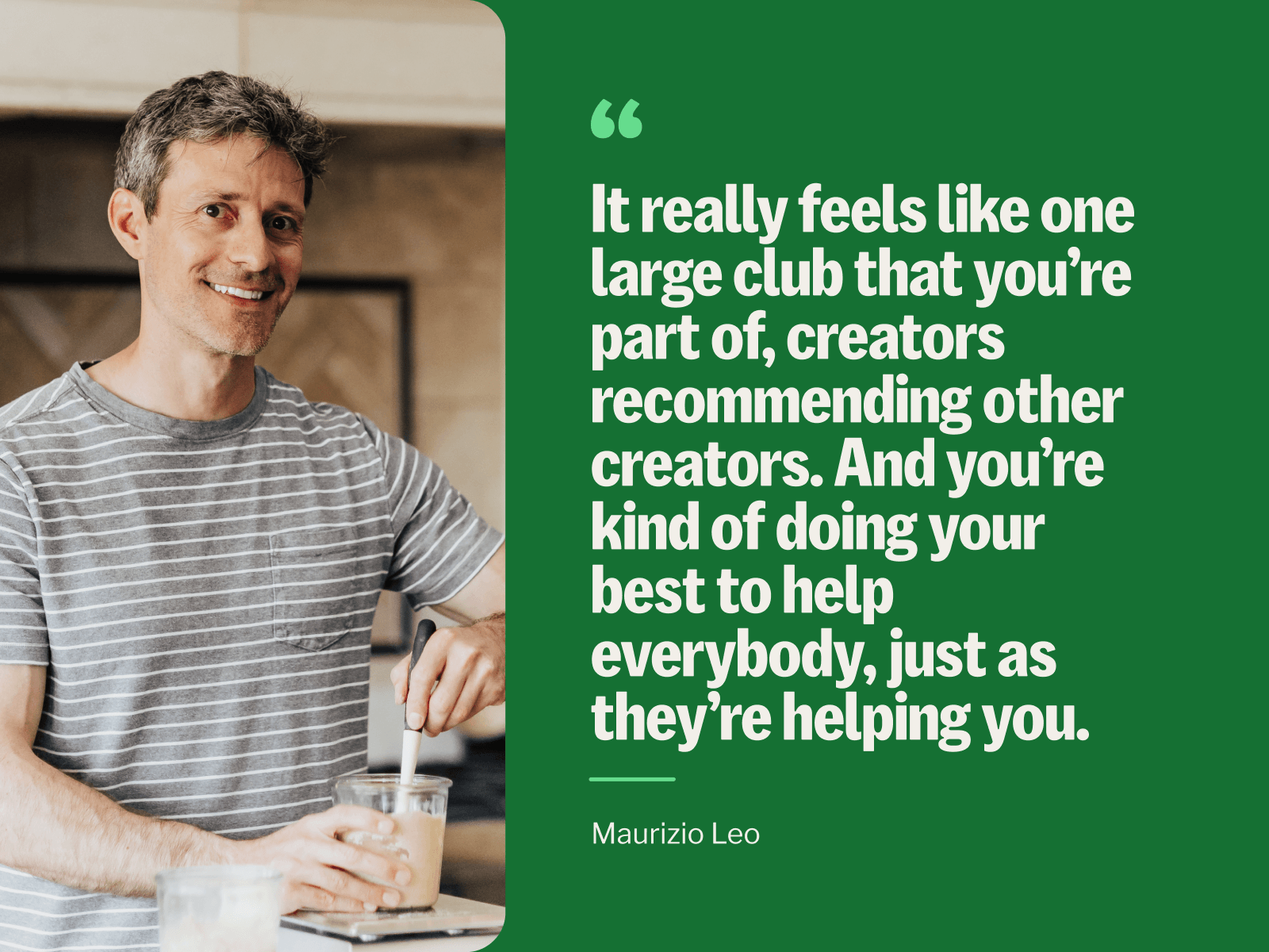 Maurizio Leo headshot with a quote about Kit