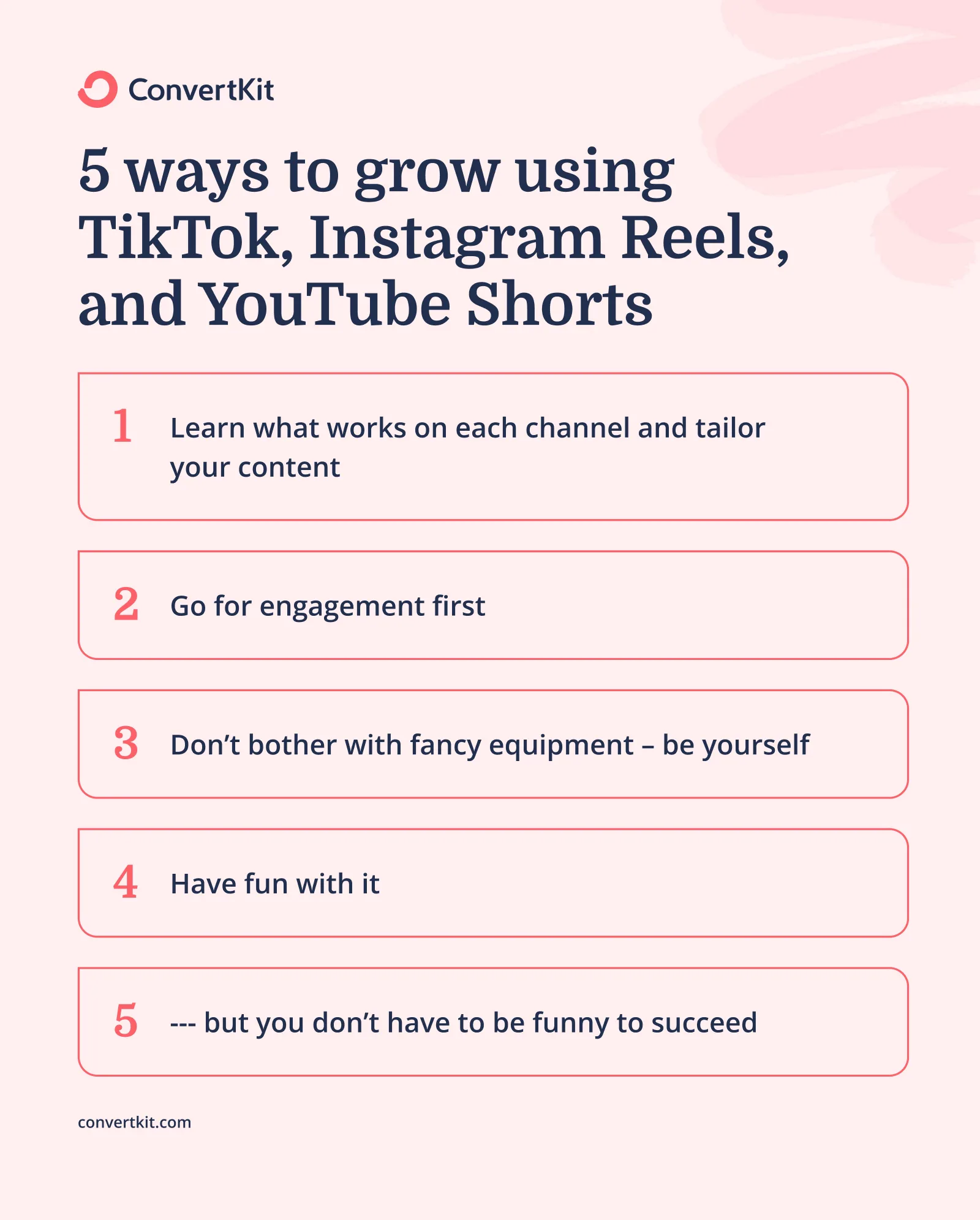 5 tips to grow using TikTok, Instagram Reels, and YouTube Shorts