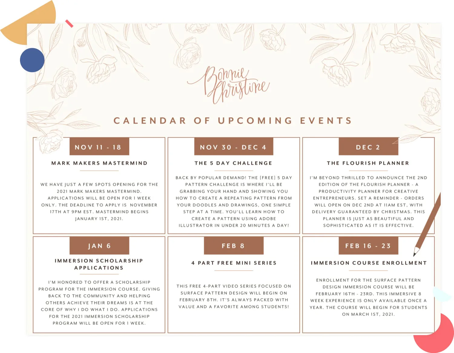 Bonnie Christine signature program